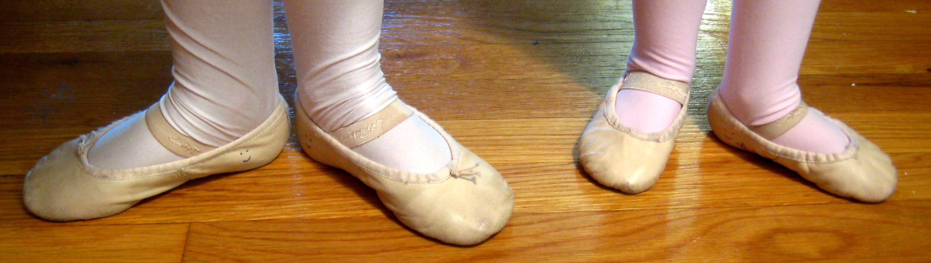 little girl ballet slippers