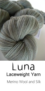 Hand-dyed Silk and Merino Lace weight yarn